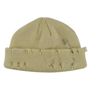 ALLCH con Logo personalizzato immagine moda Streetwear berretto reversibile in maglia acrilica Slouchy rissed cappello con risvolto e spille da balia Unisex - Product Image 6