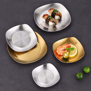 2026 Plateau carré en acier inoxydable personnalisé, <span class=keywords><strong>incassable</strong></span> et de qualité supérieure, pour repas au hot pot, <span class=keywords><strong>vaisselle</strong></span> portable et plateau à collations, pour la maison et l'hôtel - Product Image 3