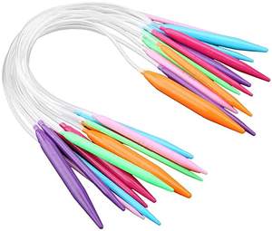 Aguja de hilo de doble punta de punto redondo de ganchillo de plástico delicado - Product Image 4