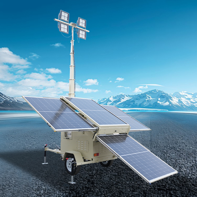 Manufacturers Factory Supply Professional Customized Mobile Light Tower Led Solar Light Tower