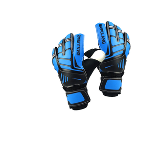 Guantes de Portero de Fútbol, Látex Flexible y Grueso, Antideslizantes, Cierre Elástico, Unisex, para Adultos, con Soporte de Entrenamiento, con Impresión - Product Image 1