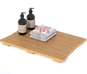 Có Thể Gập Lại Hips Sàn Mat Với Không Trượt Mộc Mạc Tắm Mat Spa Mat Cho Phòng Tắm 22 "X 15"