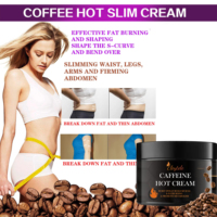 Vente en gros de marque privée végan crème anti-transpiration rapide pour le corps de 3 jours crème anti-transpiration chaude crème amincissante pour le corps ventre plat caféine