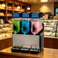 Machine à slush commerciale 3*12L à trois bacs pour slushies, margaritas, daiquiris, granitas