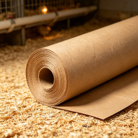 Rouleau de papier kraft pour couveuse d'élevage de poulets, papier de revêtement jetable non toxique pour poussins