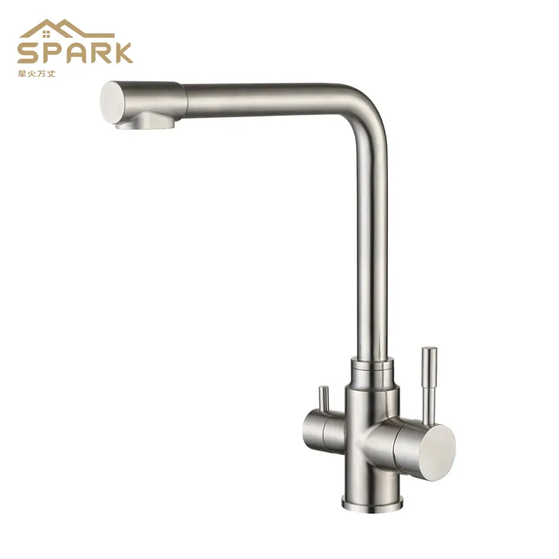Anti splash kitchen and bath room sink water faucet Three way modern stainless steel kitchen faucets