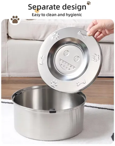 Bol <span class=keywords><strong>d</strong></span>'<span class=keywords><strong>eau</strong></span> flottant <span class=keywords><strong>anti</strong></span>-<span class=keywords><strong>goutte</strong></span> en acier inoxydable pour chien et chat avec filtre, vente en gros - Product Image 4