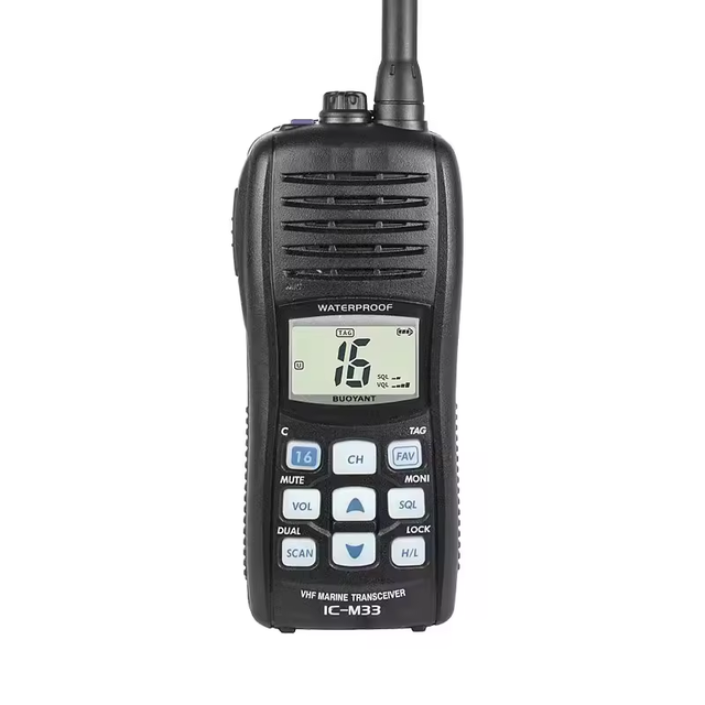VHF Marine Radio IC-M33 Marine Transceiver IP68 Floating Waterproof Two Way Radio for Ship Boats ,Sea Communication