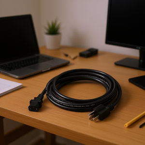 Ac Power Extension <b>Adapter</b> 1.8 M 16AWG 2C 13A <b>US</b> Male To Female Nema <b>Plug</b> For Home Office Use - Product Image 2