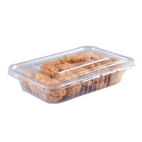 Boîte à pâtisserie en plastique transparent PET recyclable, boîte à dessert jetable pour emporter, contenants pour biscuits, gâteaux