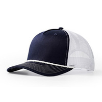 Gorra de Béisbol Unisex Personalizada de 5 Paneles, Estilo Camionero, de Malla Bicolor, Alta Calidad, Transpirable, 100% Algodón, Protección Solar