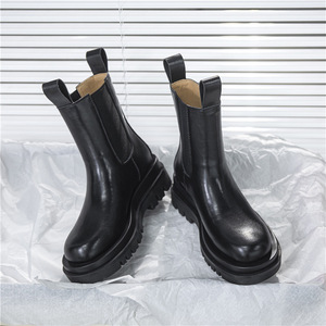 Stivaletti da donna in vera pelle di alta qualità con plateau impermeabile per <span class=keywords><strong>stivali</strong></span> da ragazza in posizione superiore invernale - Product Image 4