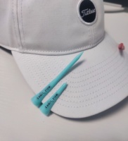 Tees de golf en plastique à hauteur réglable Clip de chapeau de golf Accessoires de t-shirt Porte-balle portable Tees de golf