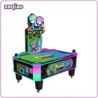 Table de Hockey Commerciale Professionnelle pour Enfants, Machine de Jeu d'Arcade à Monnayeur pour 2 Joueurs, Idéale pour Centres de Jeux