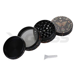 Runde Mini-Metall-Tabak-Gewürz-Kräutermühle Maßanfertigung für 60mm 50mm 53mm 63mm 75mm Personalisierte Kräutermühlen - Product Image 2