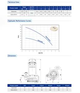0.75kw 1hp משאבת לד גבוהה עבור השקיה & חקלאות מתג מסנן נירוסטה עבור מים נקיים - Product Image 5