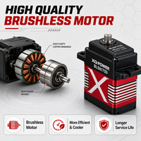 XQ-POWER XQ-BLS8175D Servomoteur numérique sans balais programmable USB en métal, couple élevé de 75 kg-cm, 0,08 s, 8,4 V, étanche IP67, pour voiture RC