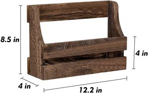 Scaffale portaspezie montabile a parete scaffale Organizer in legno per barattoli di condimento portabottiglie per salsa per cucina - Product Image 4