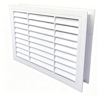 Ventilateur de salle de bain ABS, diffuseur linéaire à fentes, grille d'extraction invisible encastrée au plafond sans cadre, peignable, moderne, pour hôtels et villas
