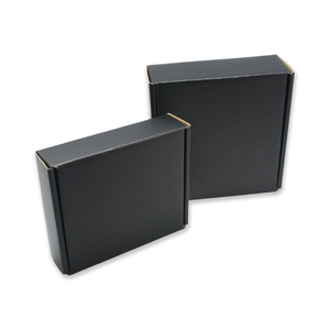Boîte d'expédition en carton ondulé noir, carton durable pour la livraison de produits e-commerce - Product Image 4