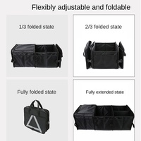Nouvelle boîte de rangement rétractable grande capacité pour coffre de voiture, en tissu Oxford, organisateur de fournitures et glacière, en stock pour l'exportation, Chine