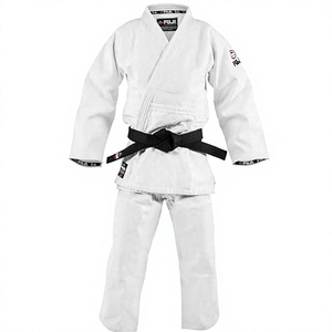 Kimono de Jiu-Jitsu pour enfants, tissage perlé, 100% coton, léger, durable, avec ceinture blanche, logo sur le devant, approuvé par l'IBJJF - Product Image 5