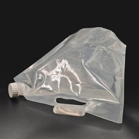 Sacs d'eau portables en plastique LDPE transparents de 5L, 10L, 15L avec bec verseur pour stockage et distribution