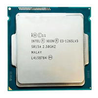 Processeur CPU E3-1265LV3 45W 8 Mo de cache 4 cœurs 2,5 GHz-3,7 GHz LGA1150 DDR3 PCIe 3.0 Mémoire ECC Faible consommation pour serveur Vente en gros