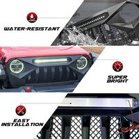 Gobison Vente en gros pour accessoires 4x4 tout-terrain Calandre de voiture avant pour JEEP Wrangler JL Grill