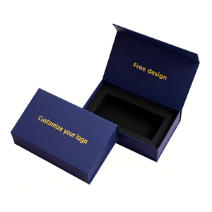 Custom Personalized Waterproof Art Paper Packaging <b>Box</b> with Magnetic Closure Embossing Black Insert for Shoes & Clothing - Product Image 3