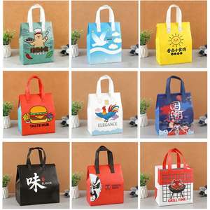 Bolsa Térmica Portátil Naranja para Entrega de Comida y Café, Personalizada, Desechable, Autoadhesiva, Impermeable, de Tela No Tejida - Product Image 6