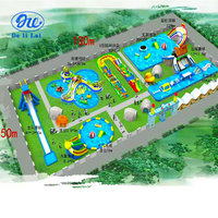 Grand toboggan aquatique gonflable, piscine pour enfants, équipement de parc aquatique mobile, support, piscine, fabricant de piscines