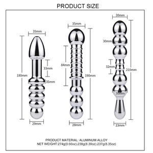 Tapón Anal <span class=keywords><strong>de</strong></span> Aleación <span class=keywords><strong>de</strong></span> Aluminio <span class=keywords><strong>de</strong></span> Doble Extremo, Juguetes Sexuales para <span class=keywords><strong>Hombre</strong></span>, Limpiador Anal y Tapón Anal <span class=keywords><strong>de</strong></span> Metal - Juguetes Sexuales - Product Image 2