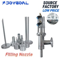 Pièces détachées : Tête de buse de remplissage pour machine de remplissage de liquides, valve de remplissage anti-goutte en acier inoxydable pour l'emballage de bouteilles et de sachets