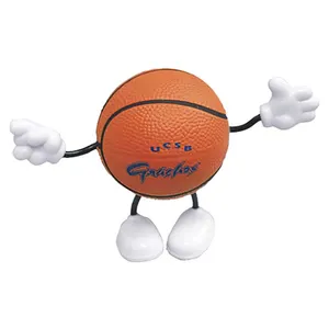 דמות כדורסל באיכות גבוהה pu כדור מתח/משכך מתח/צעצוע מתח