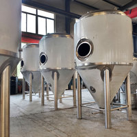 Équipement de brassage de bière de 500l, fermenteur conique gainé, équipement de fermentation de bière