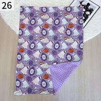 Couverture personnalisée en bambou et minky pour bébé, double couche, douce, pour nouveau-né, couverture polaire pour bébé