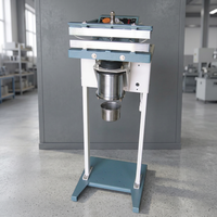 Scelleuse électromagnétique à chaleur directe semi-automatique contrôlée par PLC pour vêtements, boissons, sacs en aluminium/nylon 15MM X 300MM