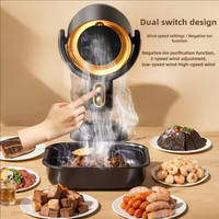 Hotte aspirante portable multifonction USB sans fil, 200-299 CFM, longue autonomie de batterie, pour usage domestique et extérieur