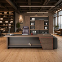 Bureau en L de style exécutif, sur mesure, pour espaces commerciaux, vente en gros d'usine