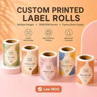 Étiquettes autocollantes personnalisées en gros, résistantes à l'eau, avec colle forte, pour bouteilles, boîtes cadeaux, cosmétiques, impression de logo de marque