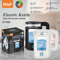 Bouilloire électrique RAF sans BPA théière en verre chaudière à eau avec fonction d'arrêt automatique pour usage domestique