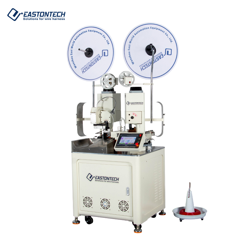 EW-801 полностью автоматический электронный резок провода, зачистки двойной бортовой терминал обжимной машины для AWG28-AWG12