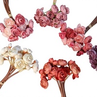 Bouquet de fleurs artificielles modernes et réalistes de type Ranunculus, toucher réel, pour arche de mariage, arrangement de fête, décoration de maison, hôtel, vente en gros