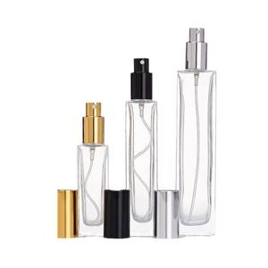 ขวดน้ำหอมแก้วเปล่าขนาด30มล. 50มล. 100มล. พร้อมฝาขวดน้ำหอมแก้วทรงสี่เหลี่ยม - Product Image 1