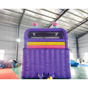 Nouveau design de château gonflable combiné avec toboggan gonflable sec à vendre, toboggans gonflables commerciaux sur mesure - Product Image 5