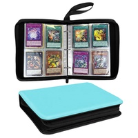 Classeur de cartes à collectionner personnalisé à 4 poches, étanche à la poussière, avec fermeture à glissière, pour Yugioh Toploader, livre de stockage de cartes classées