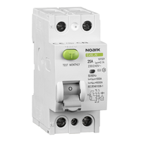 Noark Ex9L-N disjoncteur Miniature PA66 dispositif de courant résiduel courant élevé AC 2P 4P 63A 40A 100mA 300mA 30mA 25A RCBO MCB