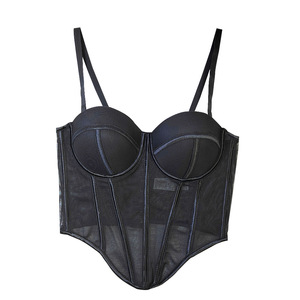 Top Corsé Moldeador de Espina de Pescado para Mujer, con Espalda Irregular y Diseño Sexy, Ideal para Salidas Nocturnas y Reuniones, con Tirantes - Product Image 1