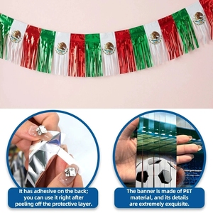 Set de Banderines con 48 Banderas de Países para Decoración de Fiestas de Fútbol, Estados Unidos, Canadá, México 2026, Accesorio para Fotos de Celebración de Aficionados - Product Image 4